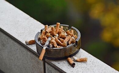 Negatief effect van nicotine op het lichaam