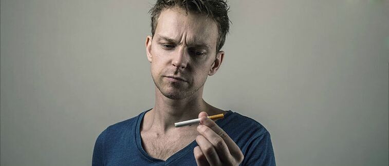 Weigering van roken tijdens een grote vaste leente