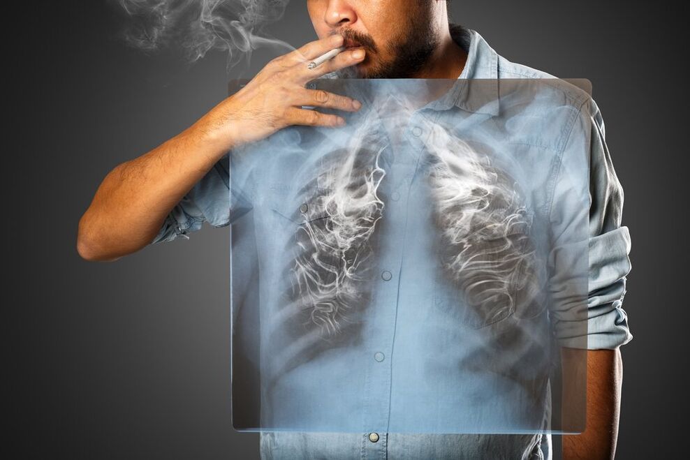 roken heeft een nadelig effect op het menselijk lichaam